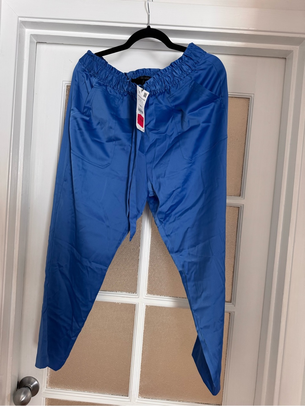 Zara Royal Blue Elastic Waist Trousers
